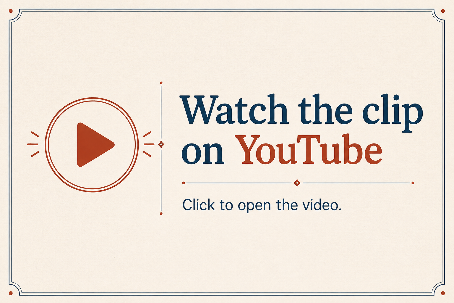 Watch the clip on YouTube